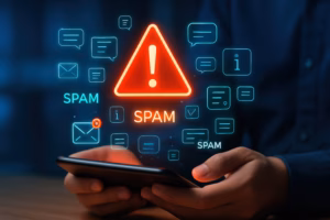 spam text warning for 10DLC